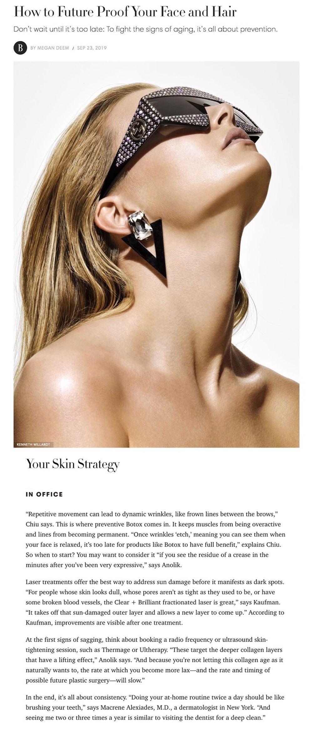 Harper’s Bazaar: How to Future Proof Your Face and Hair