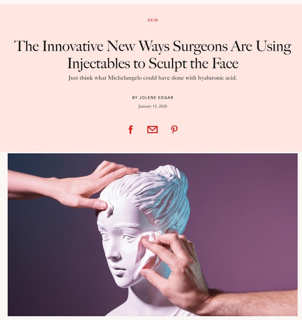 Allure: The Innovative New Ways Surgeons Are Using Injectables to Sculpt the Face