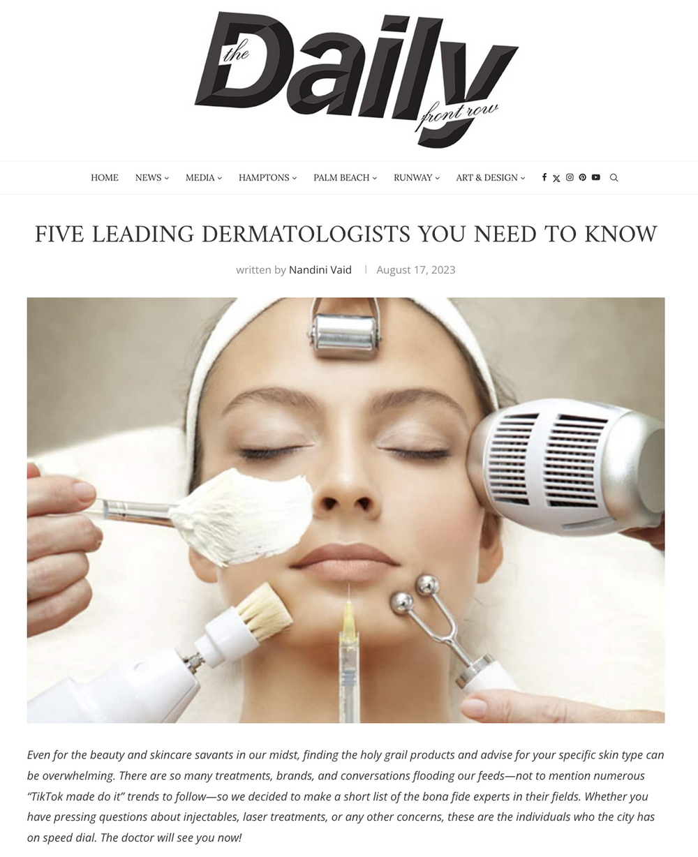 Five Leading Dermatologists You Need To Know