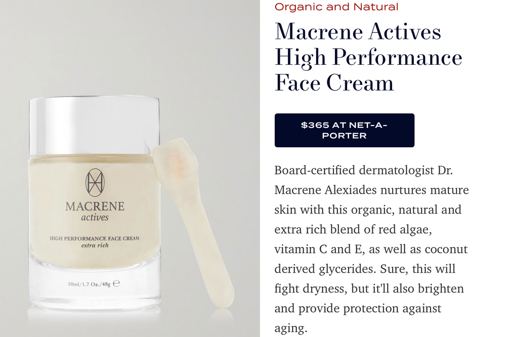 Town & Country Magazine Awards MACRENE actives Extra Rich Cream As The Best For Dry Skin!!