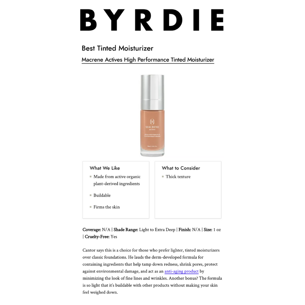 BYDRIE'S Favorite: High Performance Tinted Moisturizer