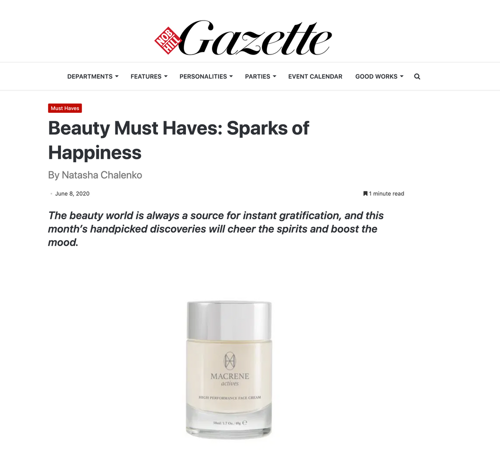 The Nob Hill Gazette Magazine: Beauty Must Haves: Sparks of Happiness