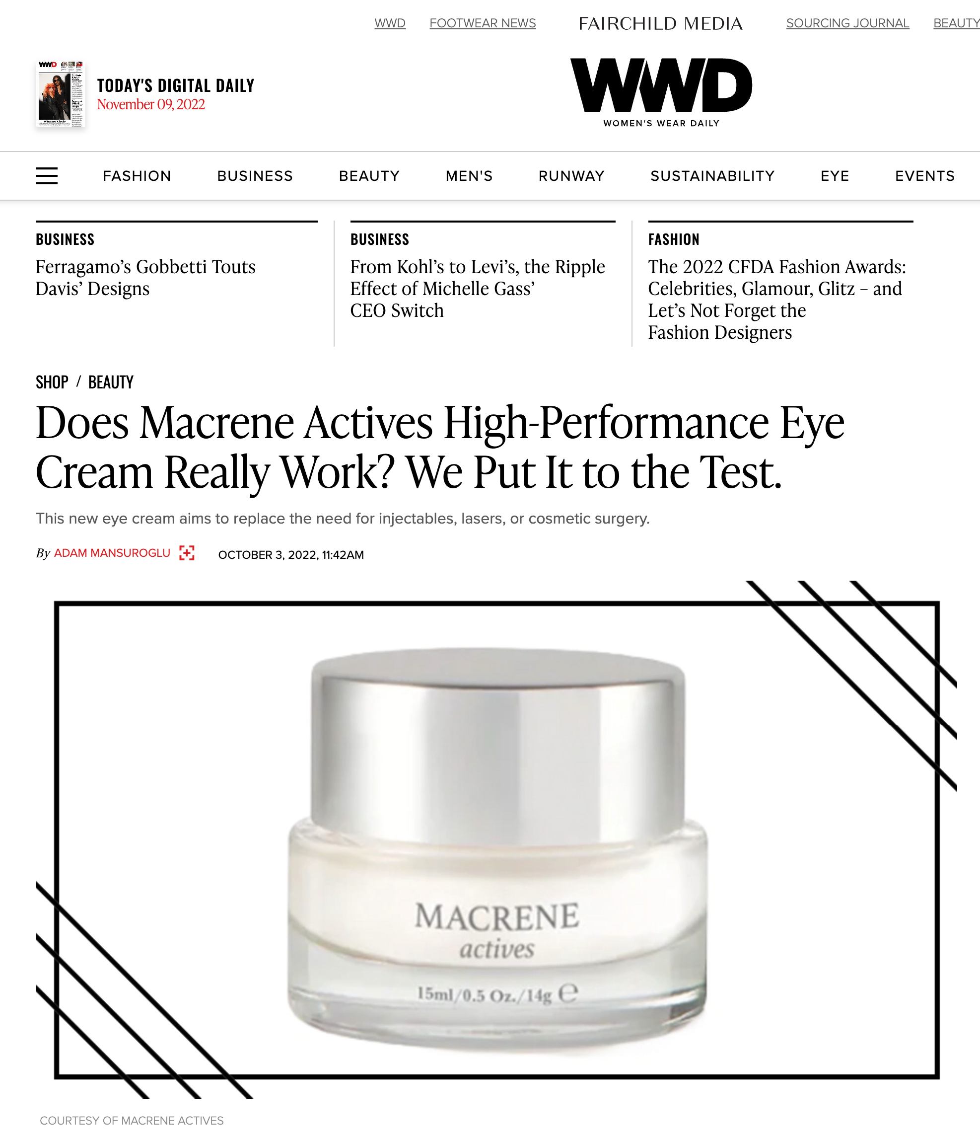 WWD Does Macrene Actives HighPerformance Eye Cream Really Work? We P