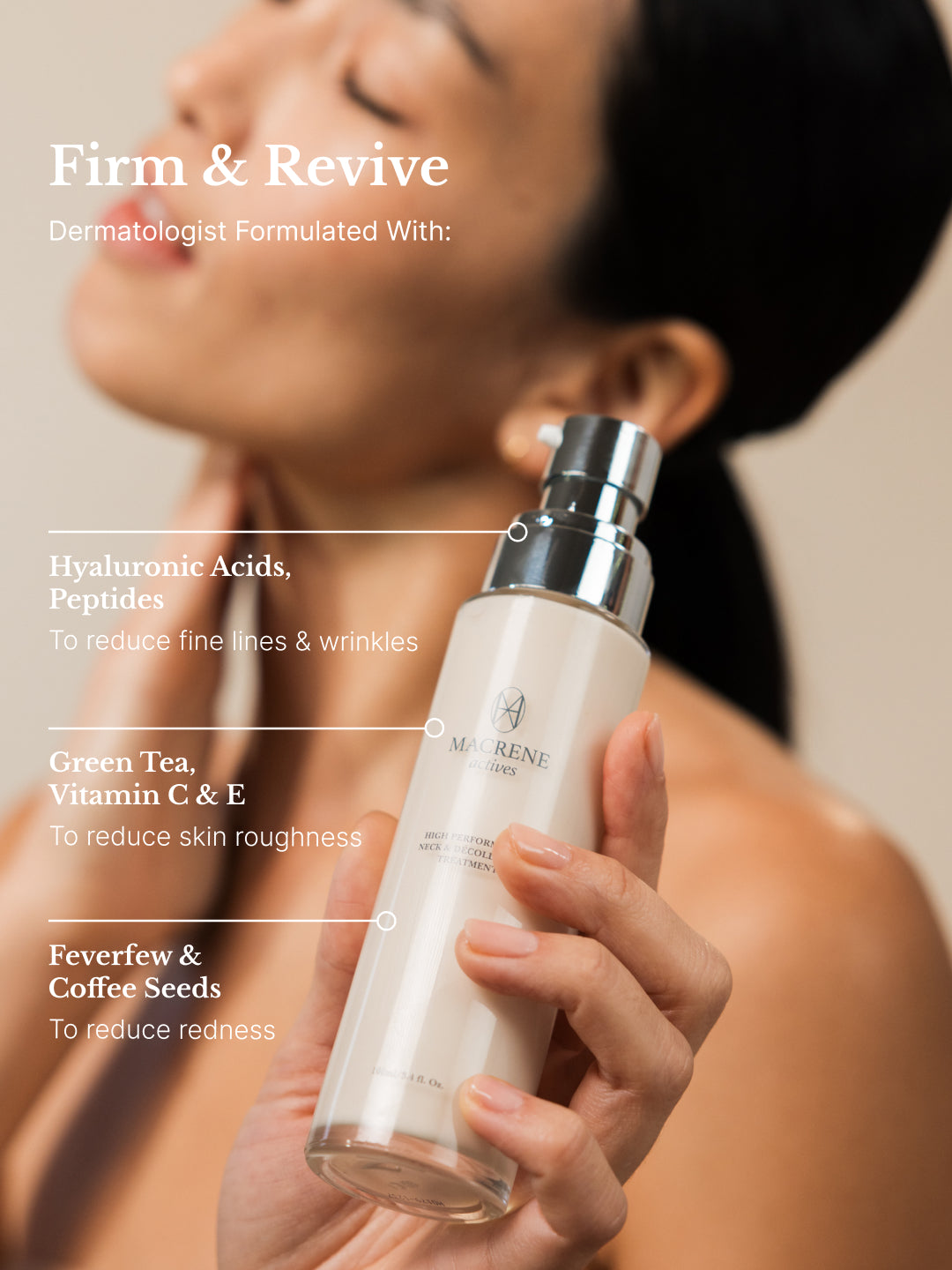 Firming Neck and Chest Wrinkle Cream | DR. MACRENE actives